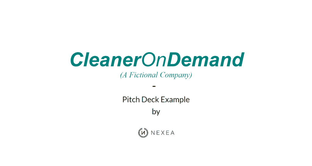 Pitch Deck NEXEA