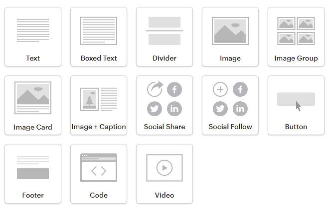 Email Marketing/ Example of Drag and Drop (MailChimp) 