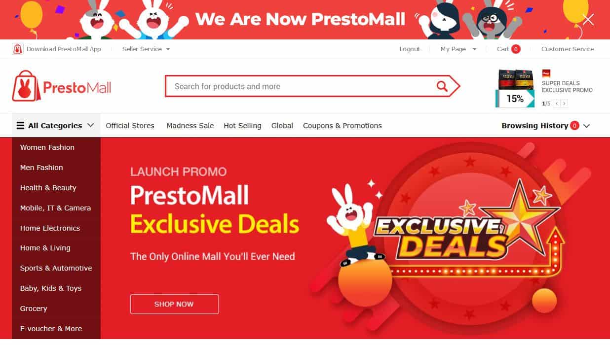 PrestoMall / Business to Consumer